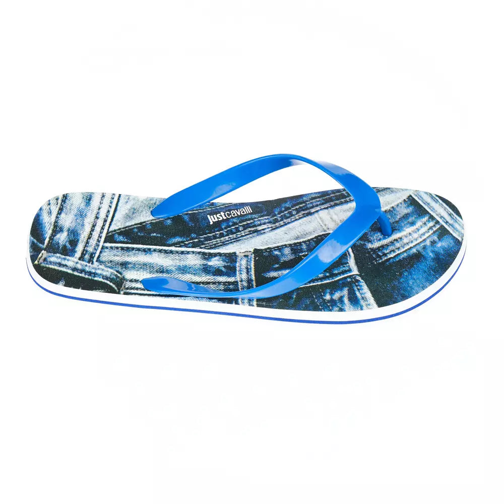 Just Cavalli Light Blue EVA Men Sandal - ClickThatClicks 