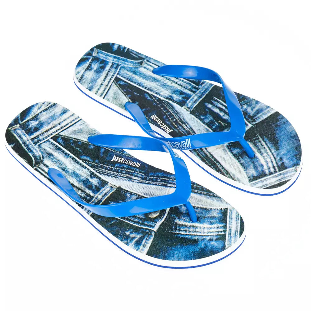 Just Cavalli Light Blue EVA Men Sandal - ClickThatClicks 