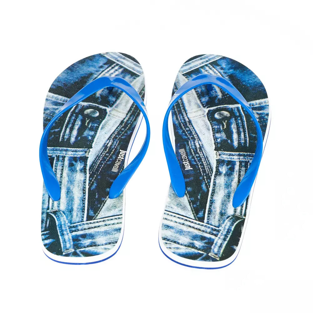 Just Cavalli Light Blue EVA Men Sandal - ClickThatClicks 
