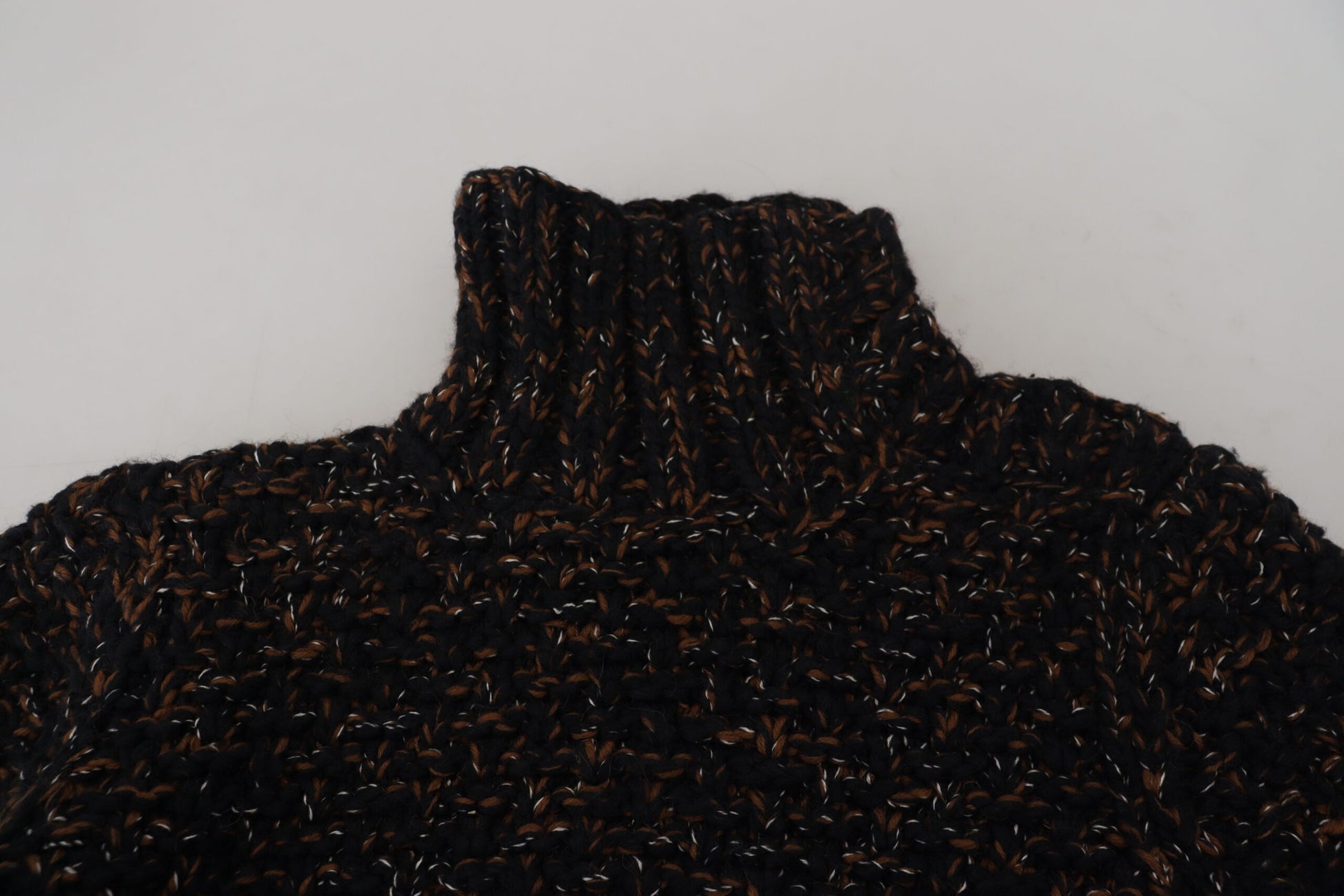 Dolce & Gabbana Brown Fatto A Mano Turtleneck Pullover Sweater - ClickThatClicks 