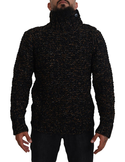 Dolce & Gabbana Brown Fatto A Mano Turtleneck Pullover Sweater - ClickThatClicks 