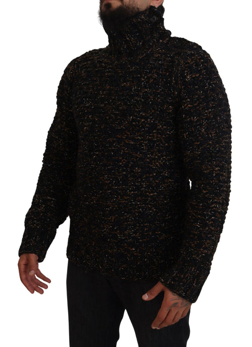 Dolce & Gabbana Brown Fatto A Mano Turtleneck Pullover Sweater - ClickThatClicks 