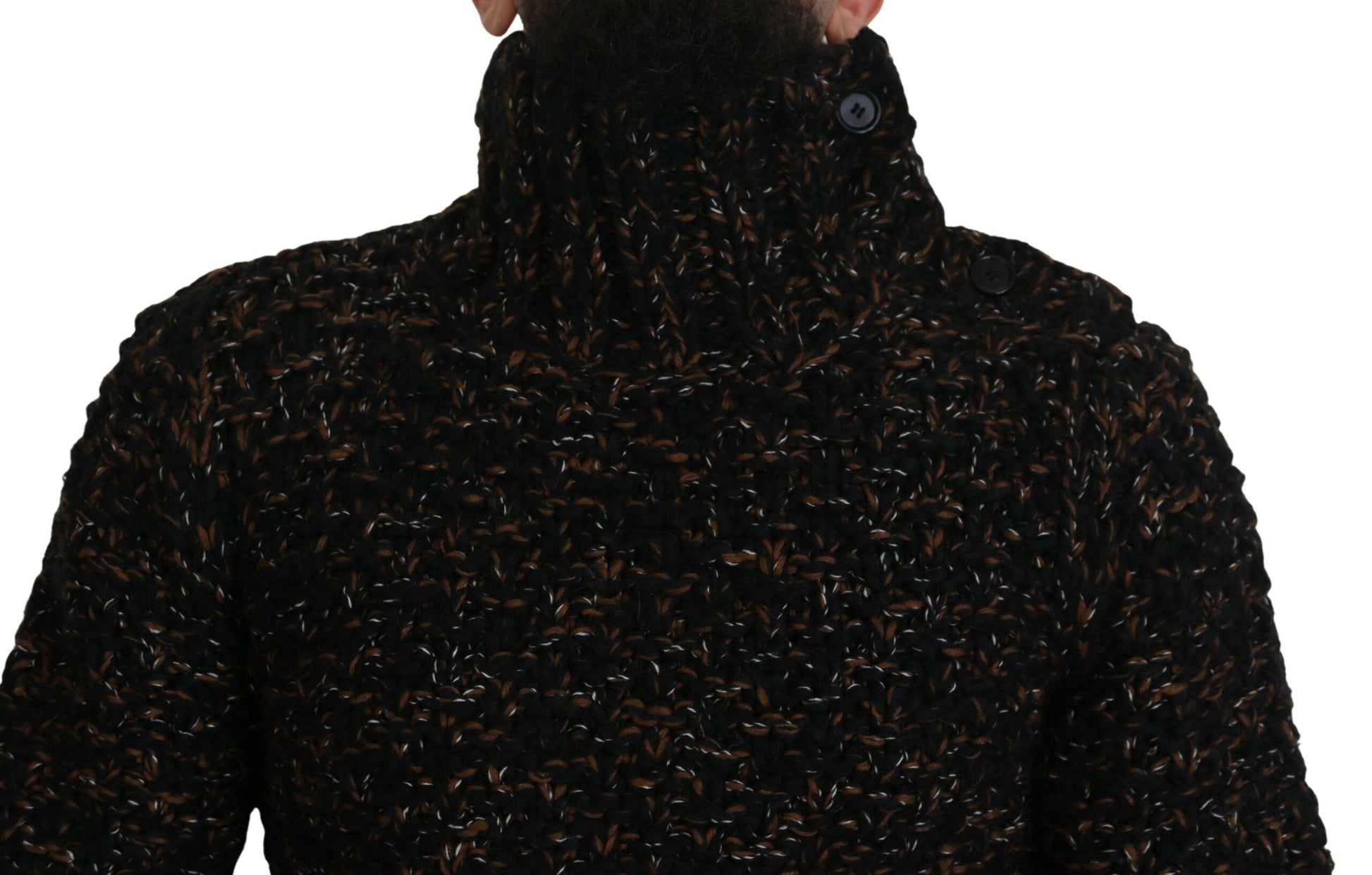 Dolce & Gabbana Brown Fatto A Mano Turtleneck Pullover Sweater - ClickThatClicks 