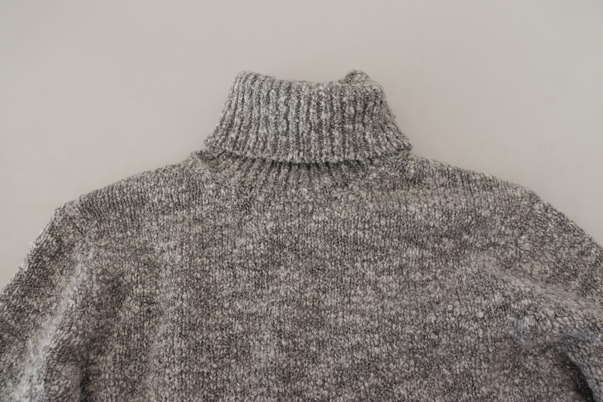 Dolce & Gabbana Gray Wool Knit Turtleneck Pullover Sweater - ClickThatClicks 