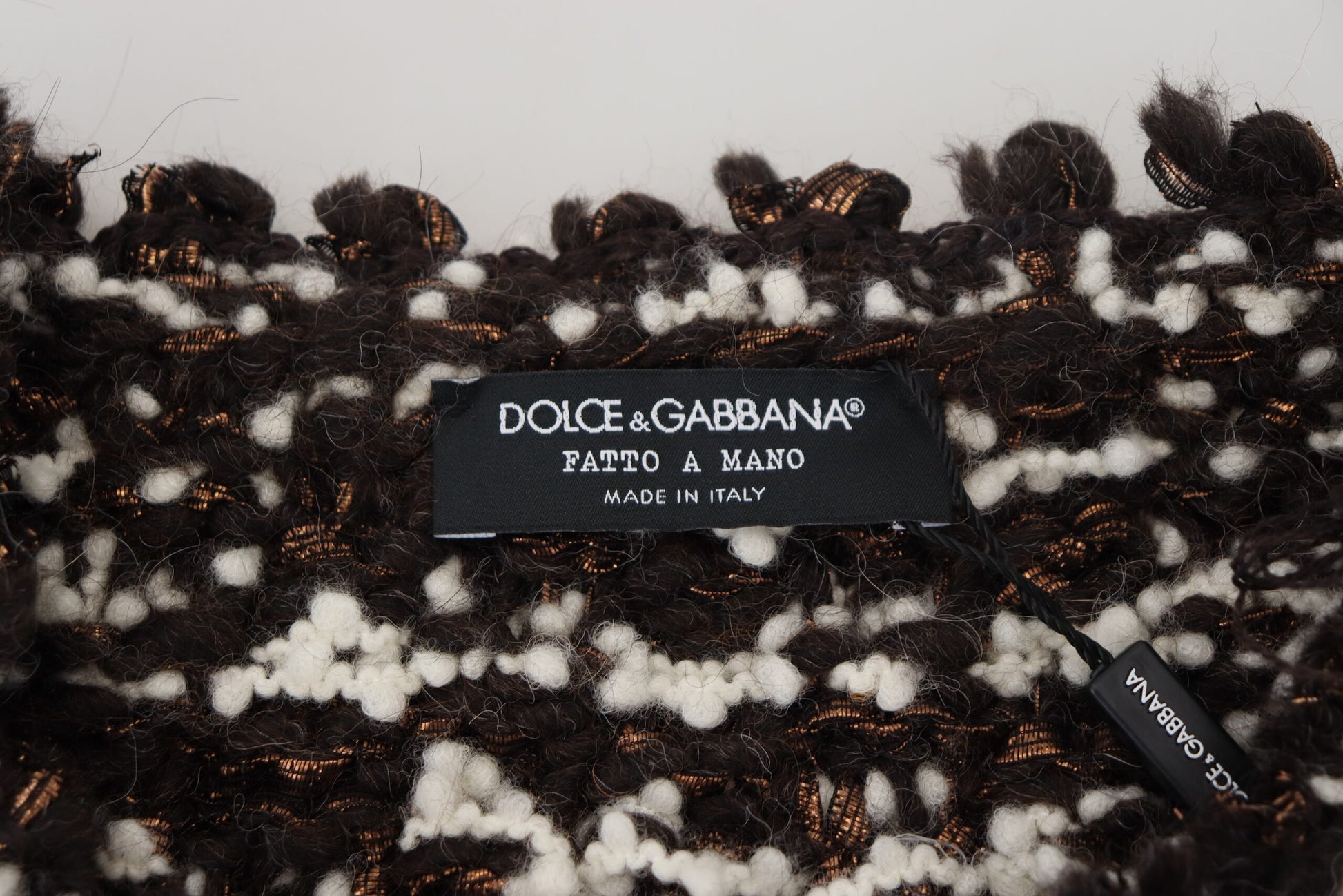 Dolce & Gabbana Brown Knitted Wool Fatto A Mano Sweater - ClickThatClicks 