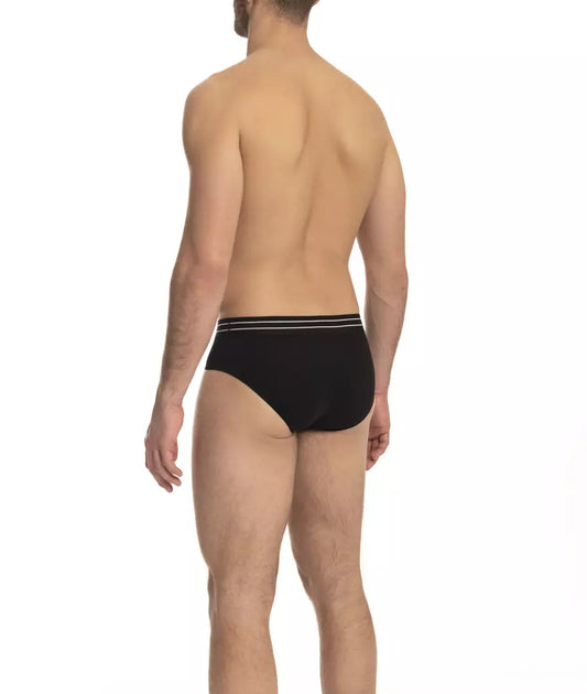 Cavalli Class Black Cotton Men's Underwear Trio Pack - ClickThatClicks 
