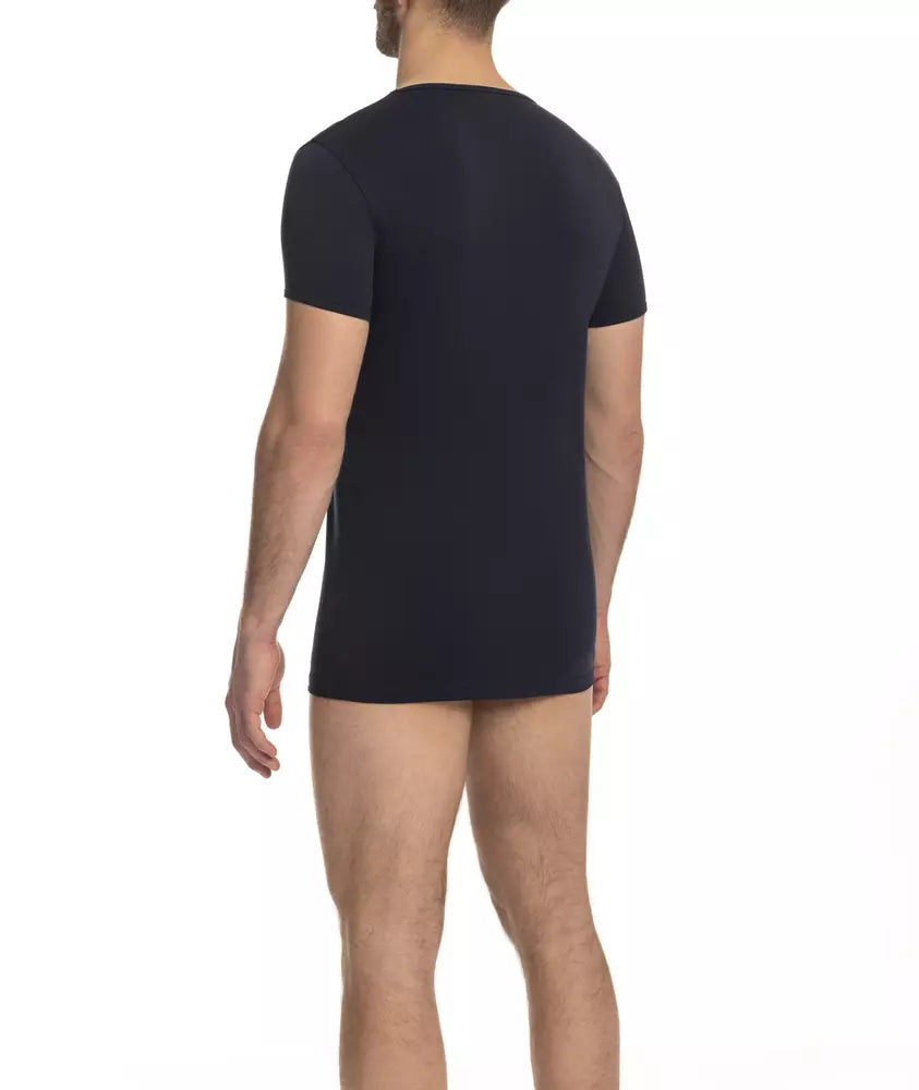 Cavalli Class "Blue Cotton Men T-Shirt" - ClickThatClicks 