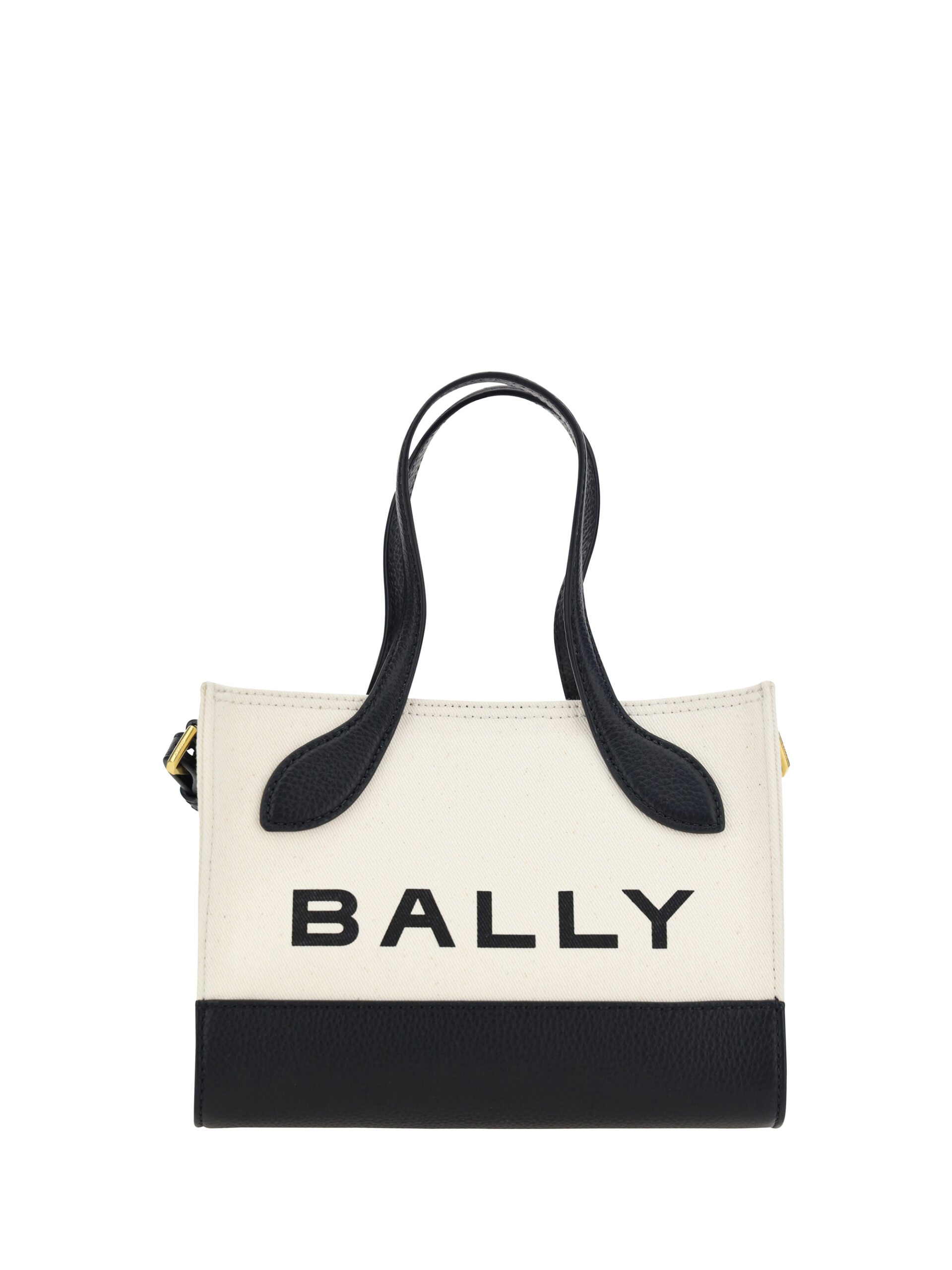 Bally White and Black Leather Mini Handbag - ClickThatClicks 