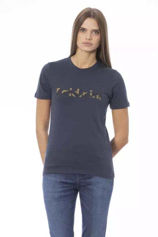 Baldinini Trend Blue Cotton Women T-Shirt - ClickThatClicks 