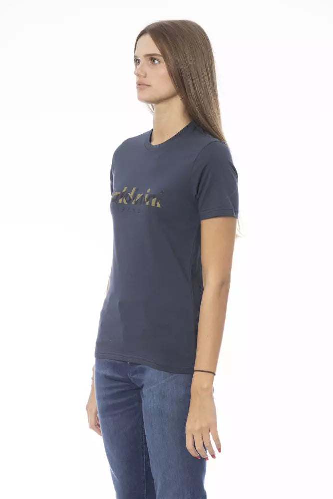 Baldinini Trend Blue Cotton Women T-Shirt - ClickThatClicks 