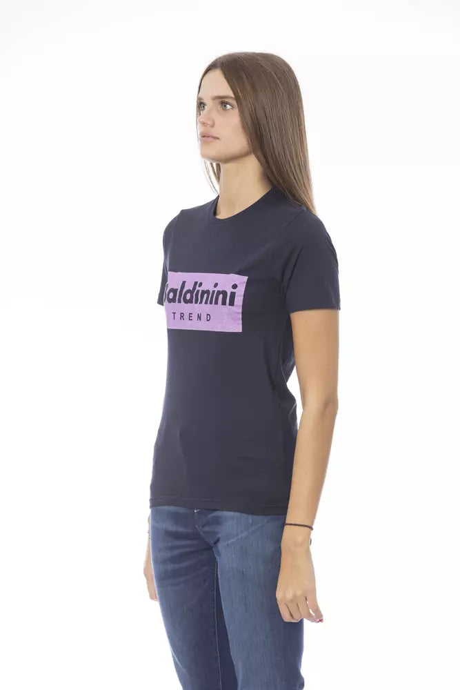 Baldinini Trend Blue Cotton Women T-Shirt - ClickThatClicks 