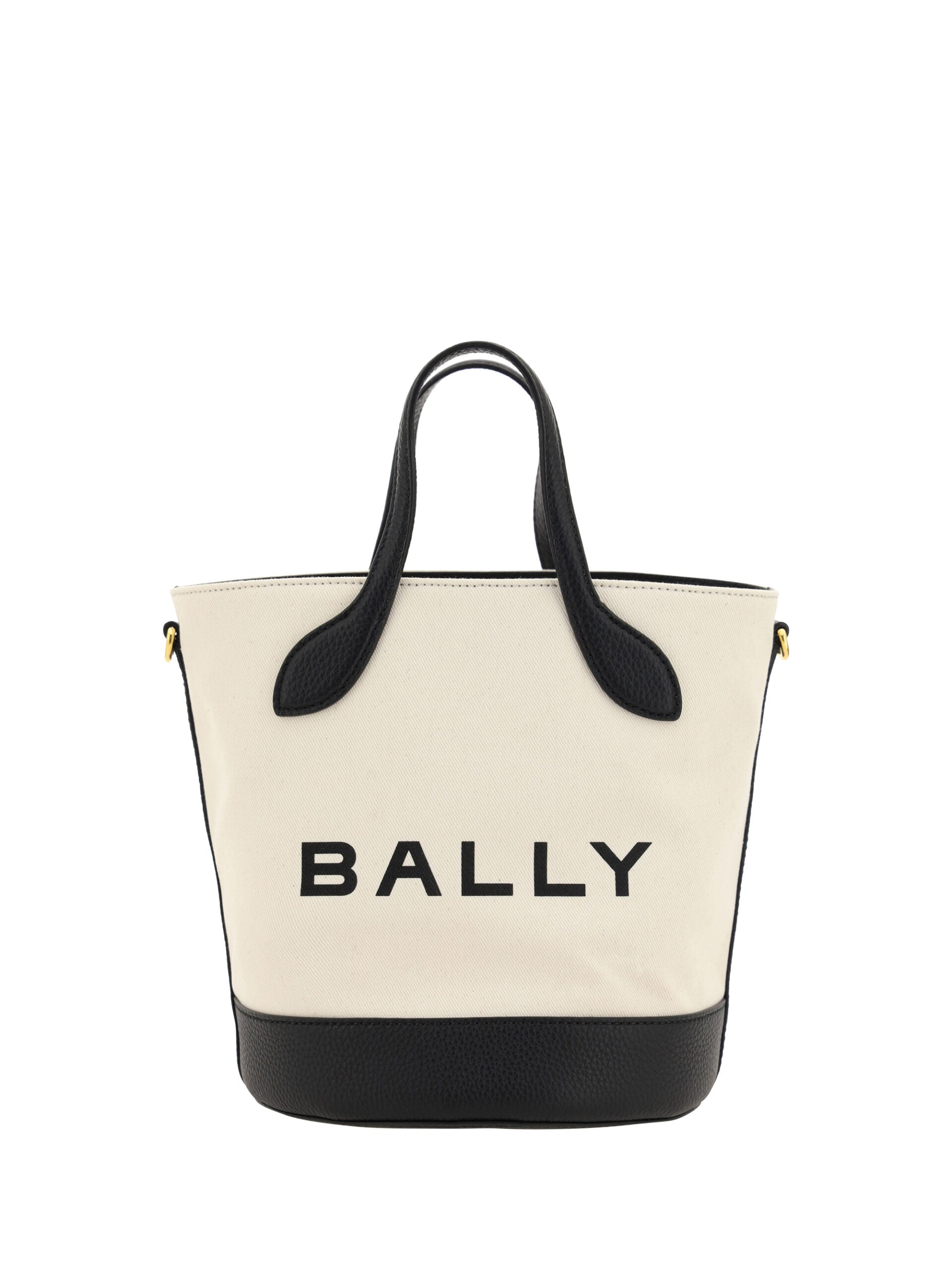Bally White and Black Leather Bucket Bag - ClickThatClicks 