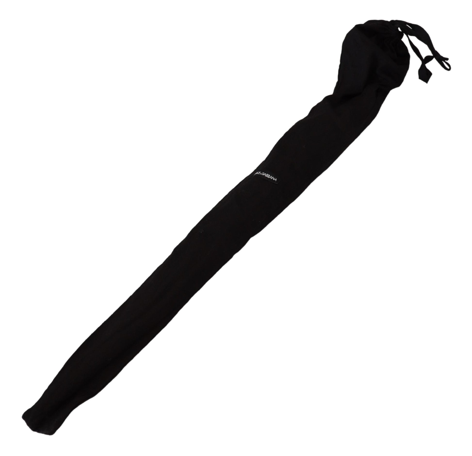 Dolce & Gabbana Brown Striped Leather Handle Collapsible Sartoria Umbrella - ClickThatClicks 