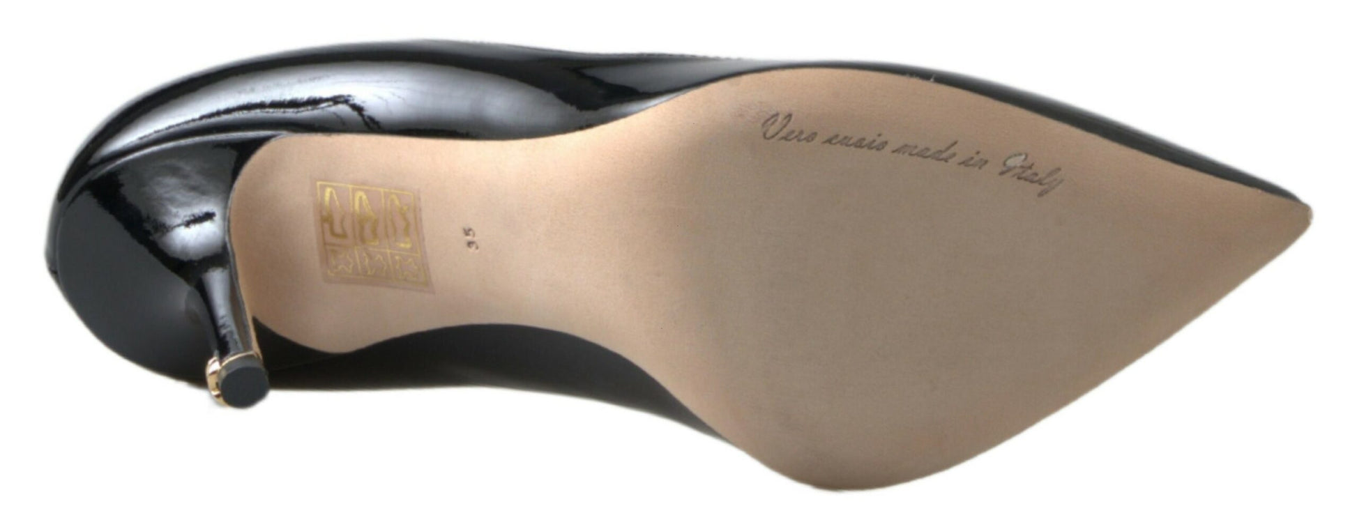 Dolce & Gabbana Black Patent Leather High Heels Pumps Shoes - ClickThatClicks 