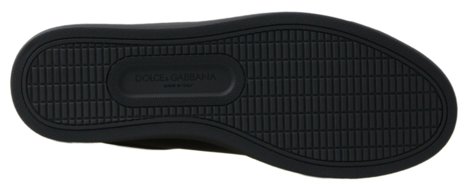 Dolce & Gabbana Black Gold Leather Classic Sneakers Shoes - ClickThatClicks 