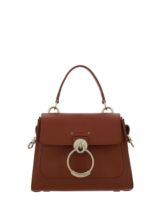 Chloé Brown Calf Leather Tess Handbag - ClickThatClicks 