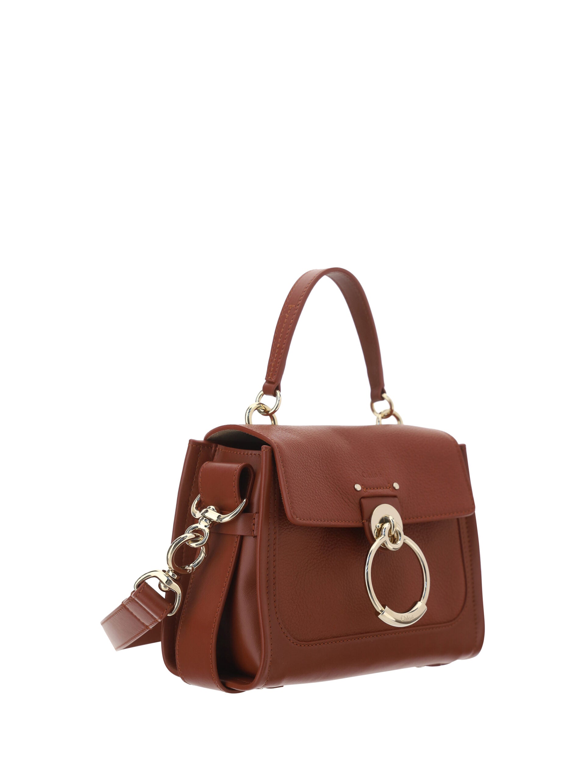 Chloé Brown Calf Leather Tess Handbag - ClickThatClicks 