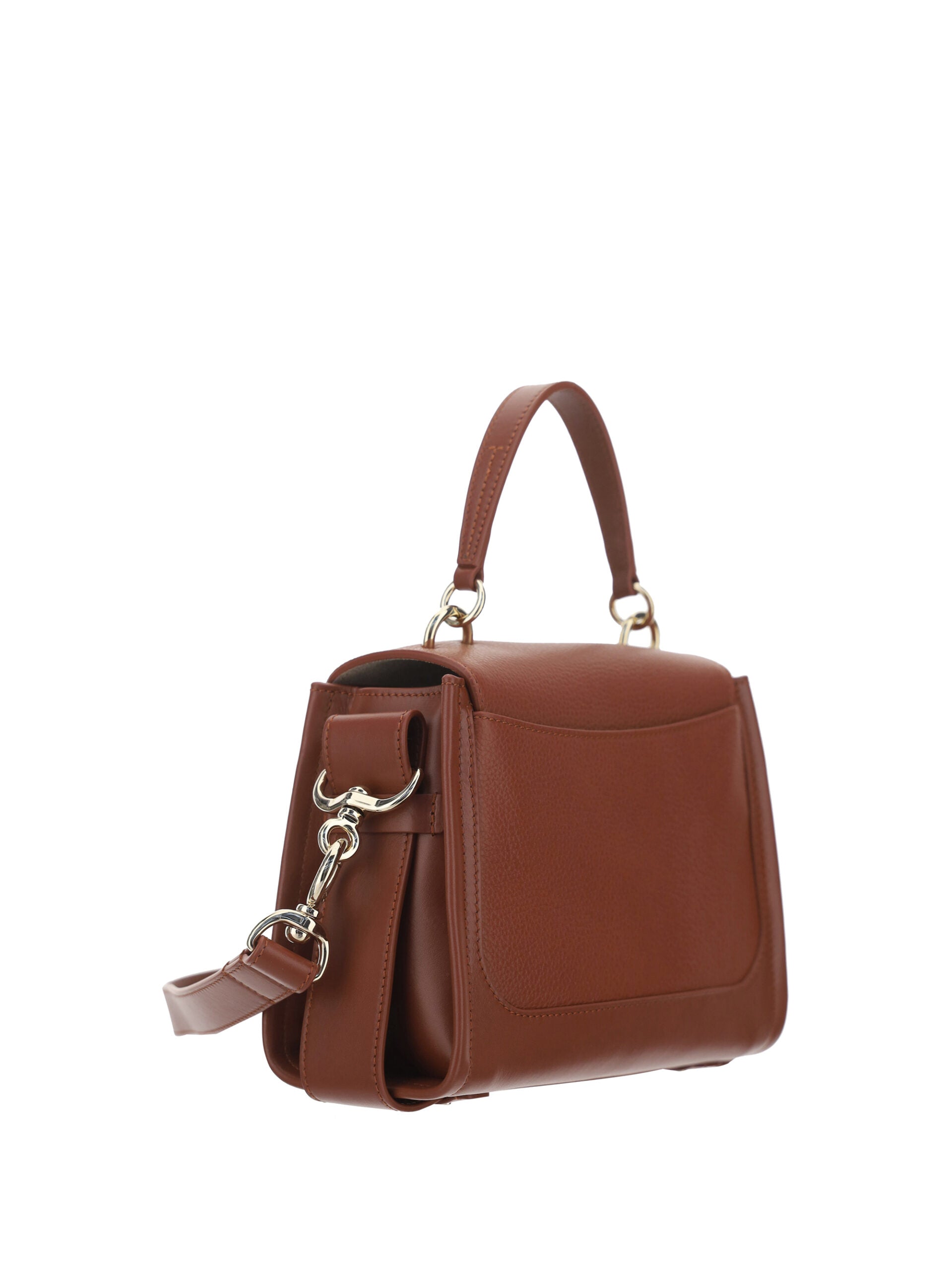 Chloé Brown Calf Leather Tess Handbag - ClickThatClicks 