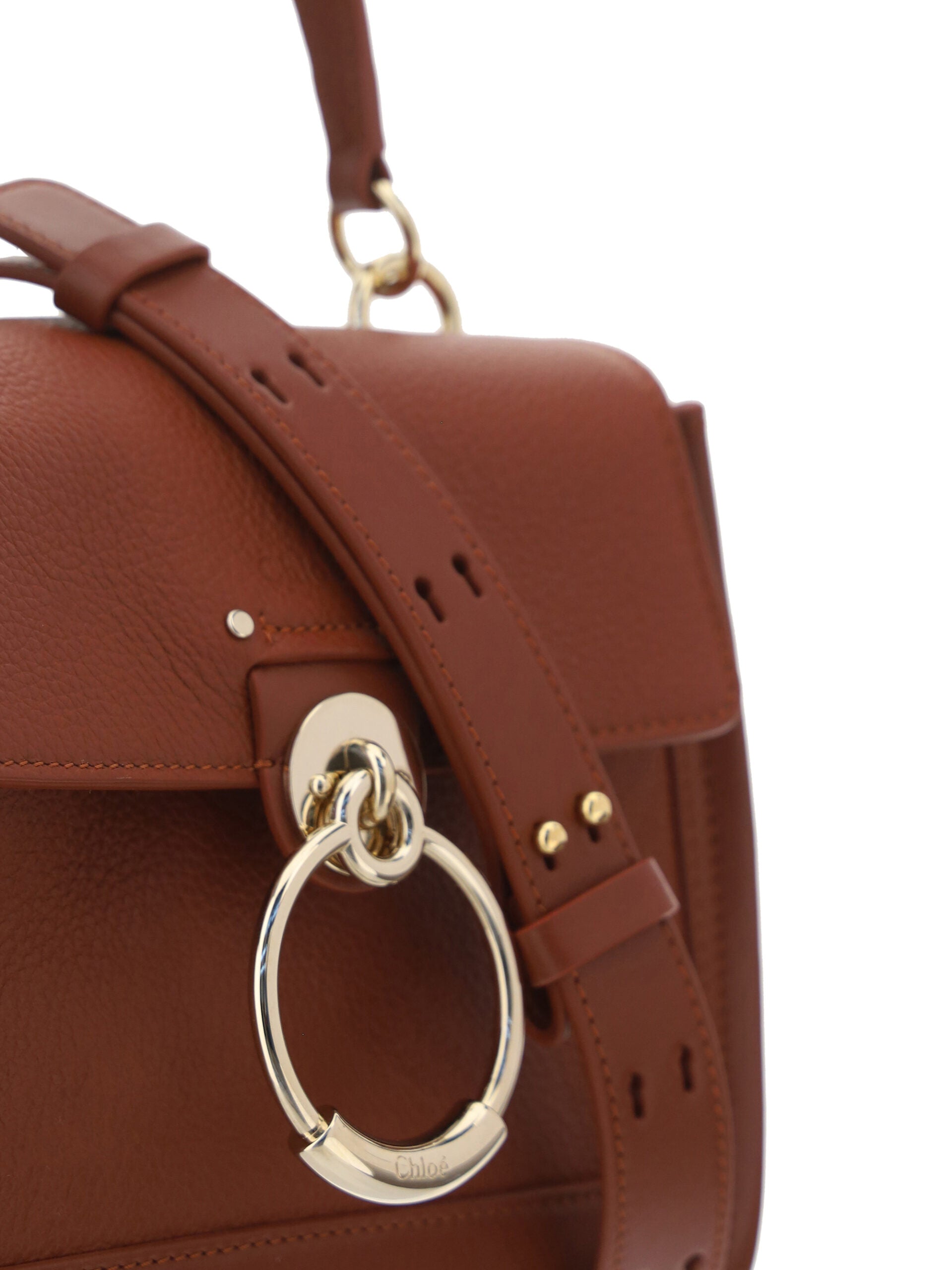 Chloé Brown Calf Leather Tess Handbag - ClickThatClicks 