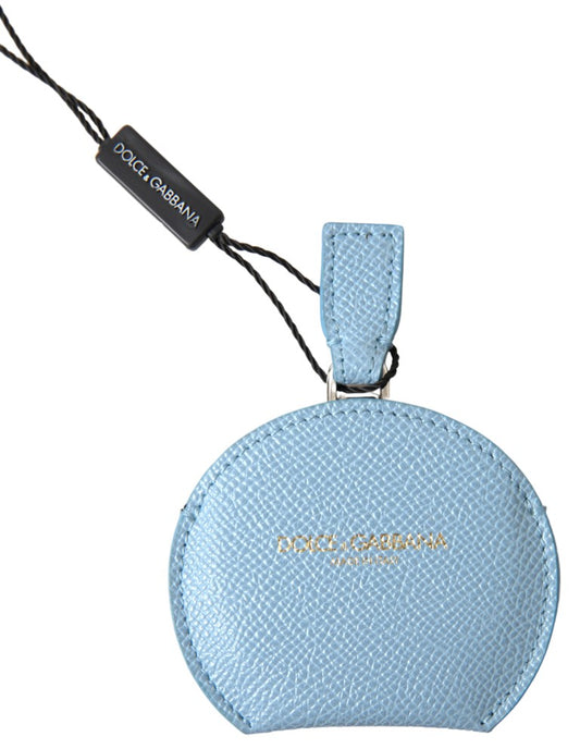 Dolce & Gabbana Light Blue Calfskin Leather Mirror Holder - ClickThatClicks 
