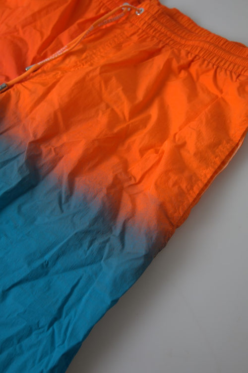 Dolce & Gabbana Orange Blue Gradient Beachwear Swimwear Shorts - ClickThatClicks 