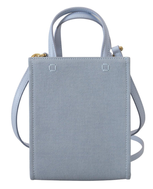 Givenchy Blue Coated Canvas Vertical Cloud Mini Shoulder Bag - ClickThatClicks 