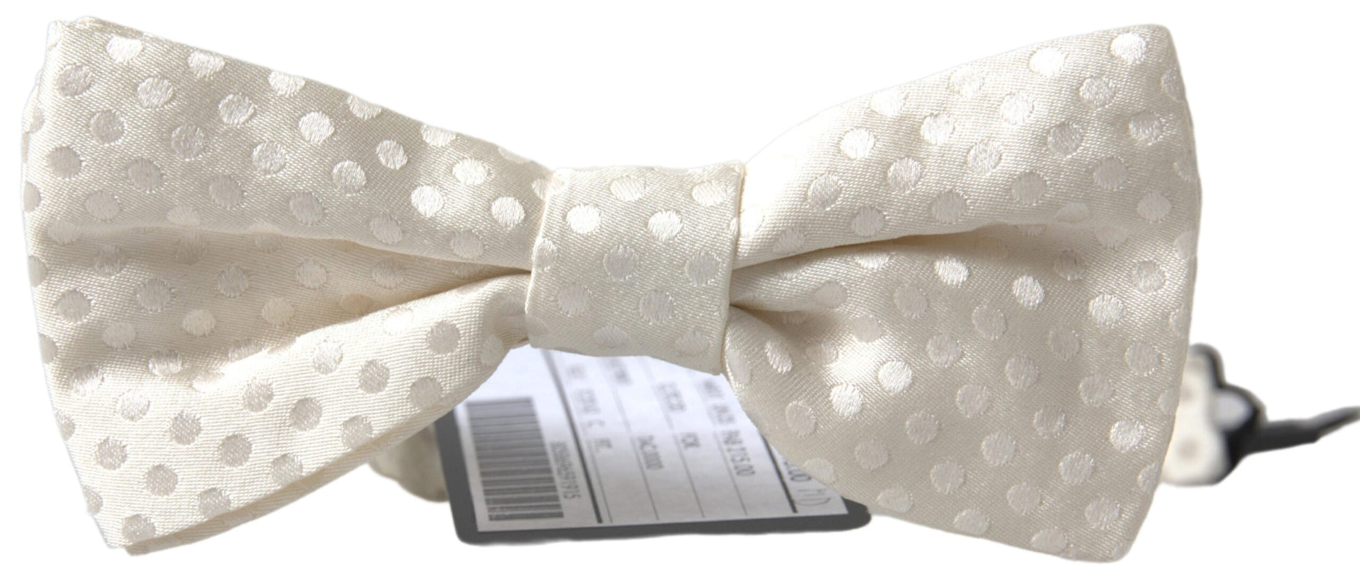 Dolce & Gabbana Ivory Fantasy Pattern Adjustable Neck Papillon Bow Tie - ClickThatClicks 