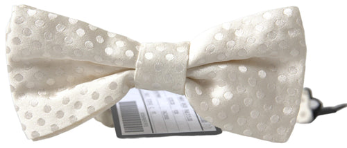 Dolce & Gabbana Ivory Fantasy Pattern Adjustable Neck Papillon Bow Tie - ClickThatClicks 