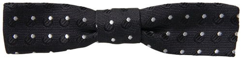Dolce & Gabbana Black Polka Dot Silk Adjustable Men Neck Papillon Bow Tie - ClickThatClicks 