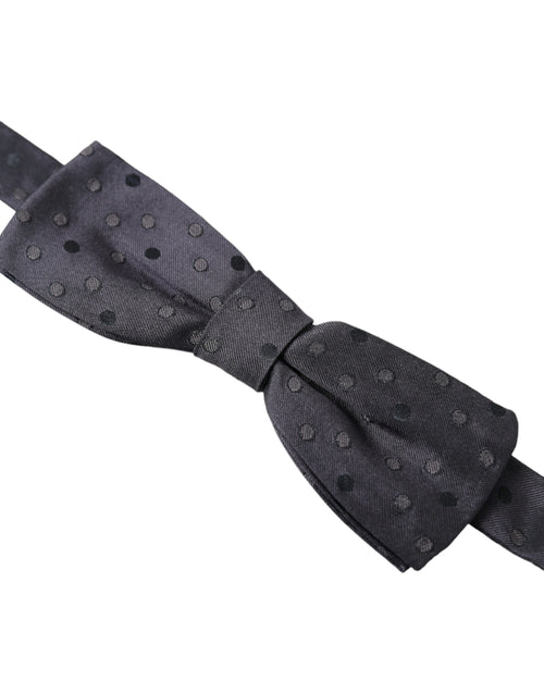 Dolce & Gabbana Blue Polka Dot Silk Adjustable Neck Men Papillon Bow Tie - ClickThatClicks 