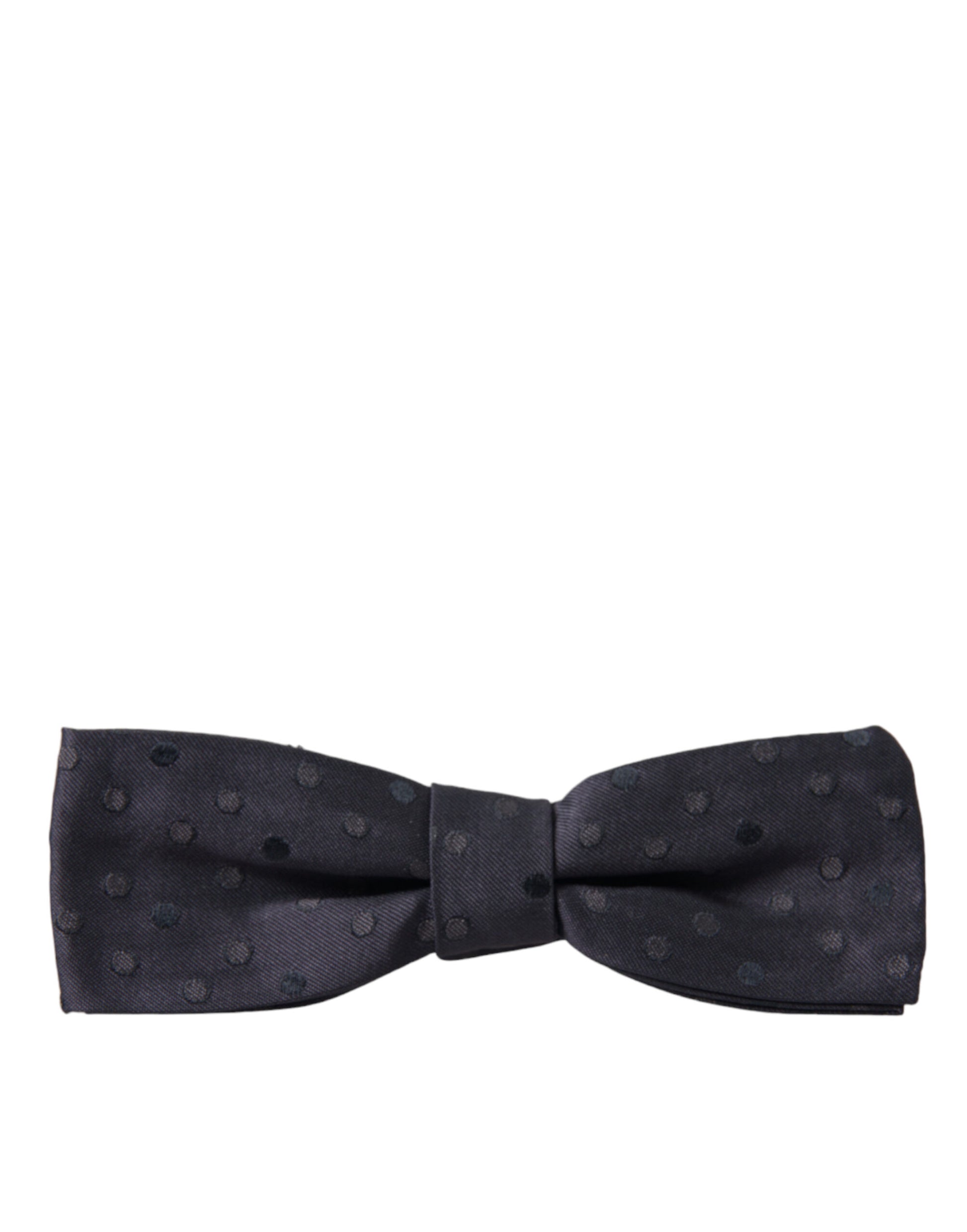 Dolce & Gabbana Blue Polka Dot Silk Adjustable Neck Men Papillon Bow Tie - ClickThatClicks 