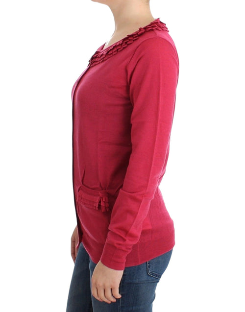 John Galliano Pink wool cardigan - ClickThatClicks 