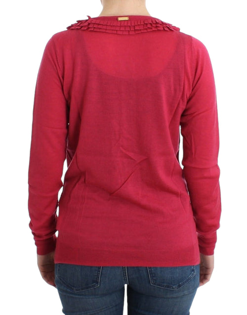 John Galliano Pink wool cardigan - ClickThatClicks 