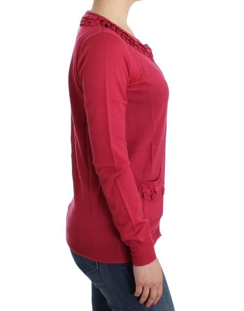 John Galliano Pink wool cardigan - ClickThatClicks 