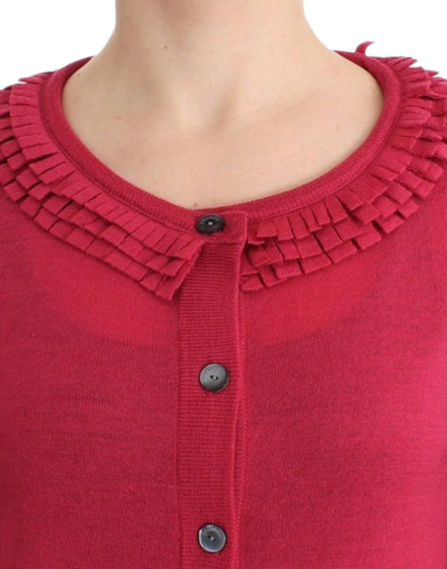 John Galliano Pink wool cardigan - ClickThatClicks 