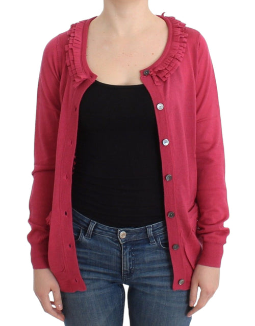 John Galliano Pink wool cardigan - ClickThatClicks 
