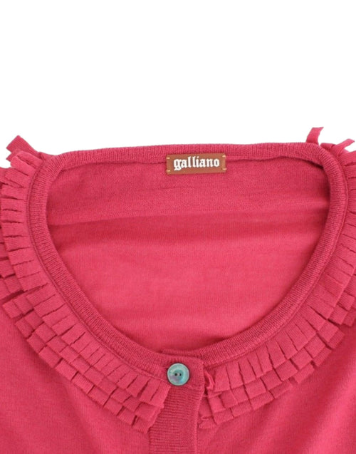 John Galliano Pink wool cardigan - ClickThatClicks 