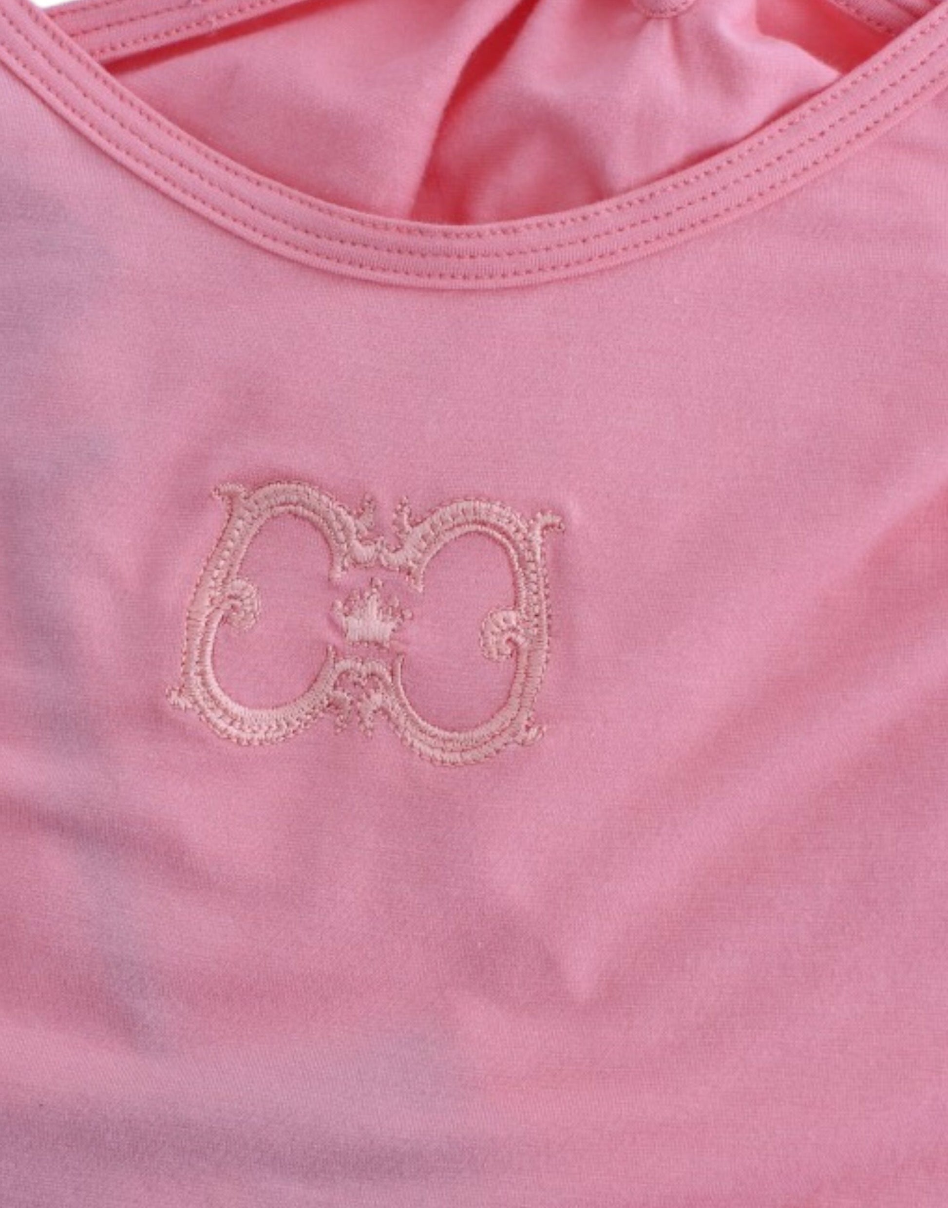 Cavalli Pink cotton tank top - ClickThatClicks 