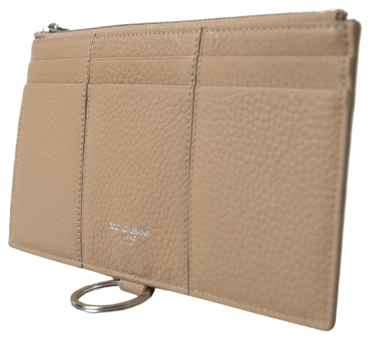 Dolce & Gabbana Beige Leather Shoulder Cardholder Shoulder Strap Wallet - ClickThatClicks 