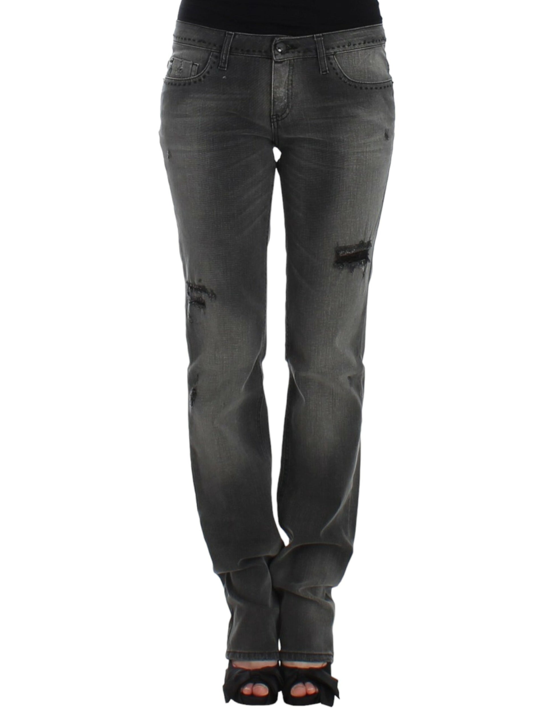 Costume National Gray straight leg jeans - ClickThatClicks 