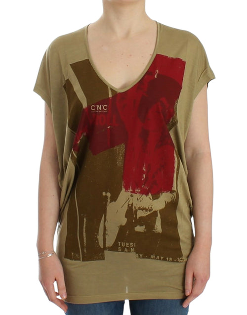 Costume National Green print shortsleeve t-shirt - ClickThatClicks 
