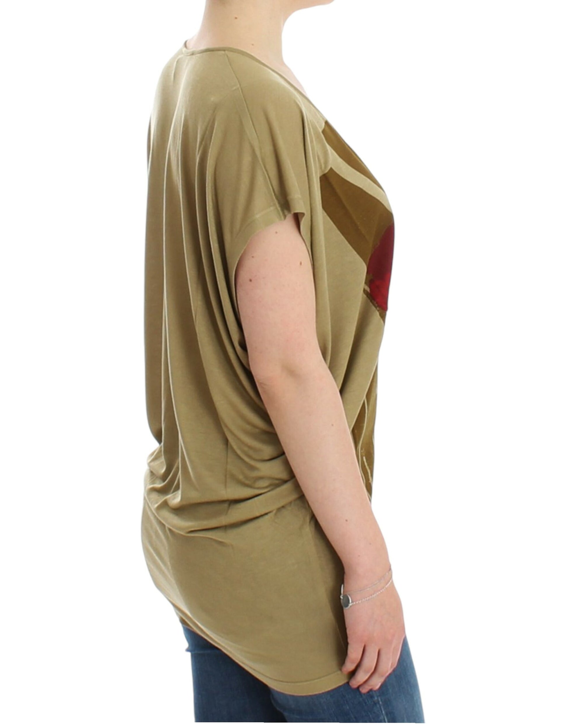 Costume National Green print shortsleeve t-shirt - ClickThatClicks 
