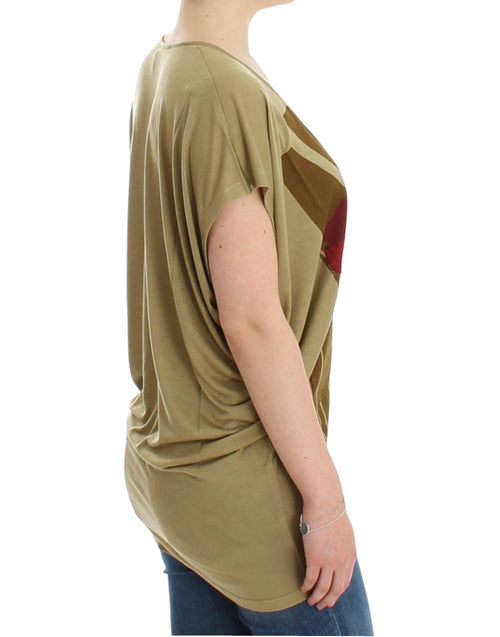 Costume National Green print shortsleeve t-shirt - ClickThatClicks 