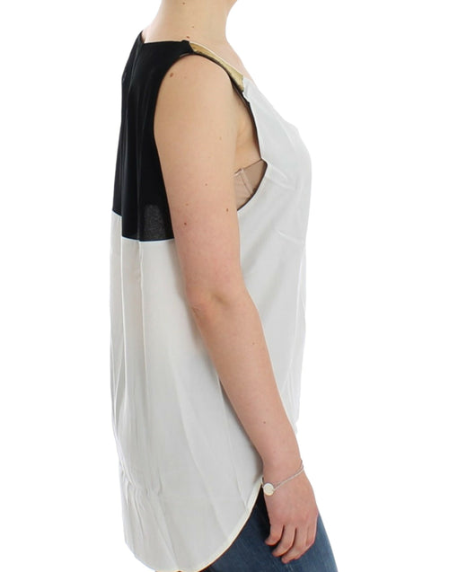 Costume National White sleeveless top - ClickThatClicks 