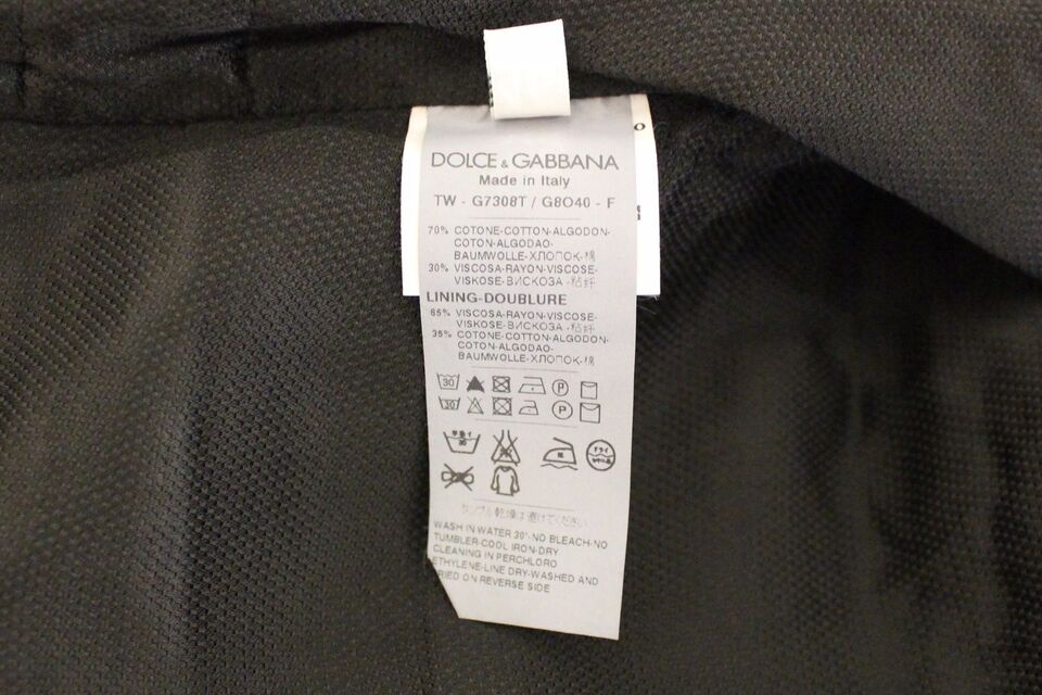 Dolce & Gabbana Black Cotton Blend Dress Vest Gilet - ClickThatClicks 