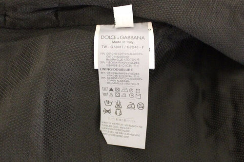 Dolce & Gabbana Black Cotton Blend Dress Vest Gilet - ClickThatClicks 