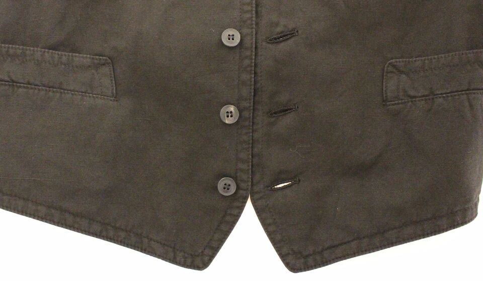Dolce & Gabbana Black Flax Cotton Dress Vest Blazer - ClickThatClicks 