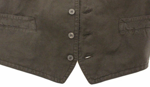 Dolce & Gabbana Black Flax Cotton Dress Vest Blazer - ClickThatClicks 