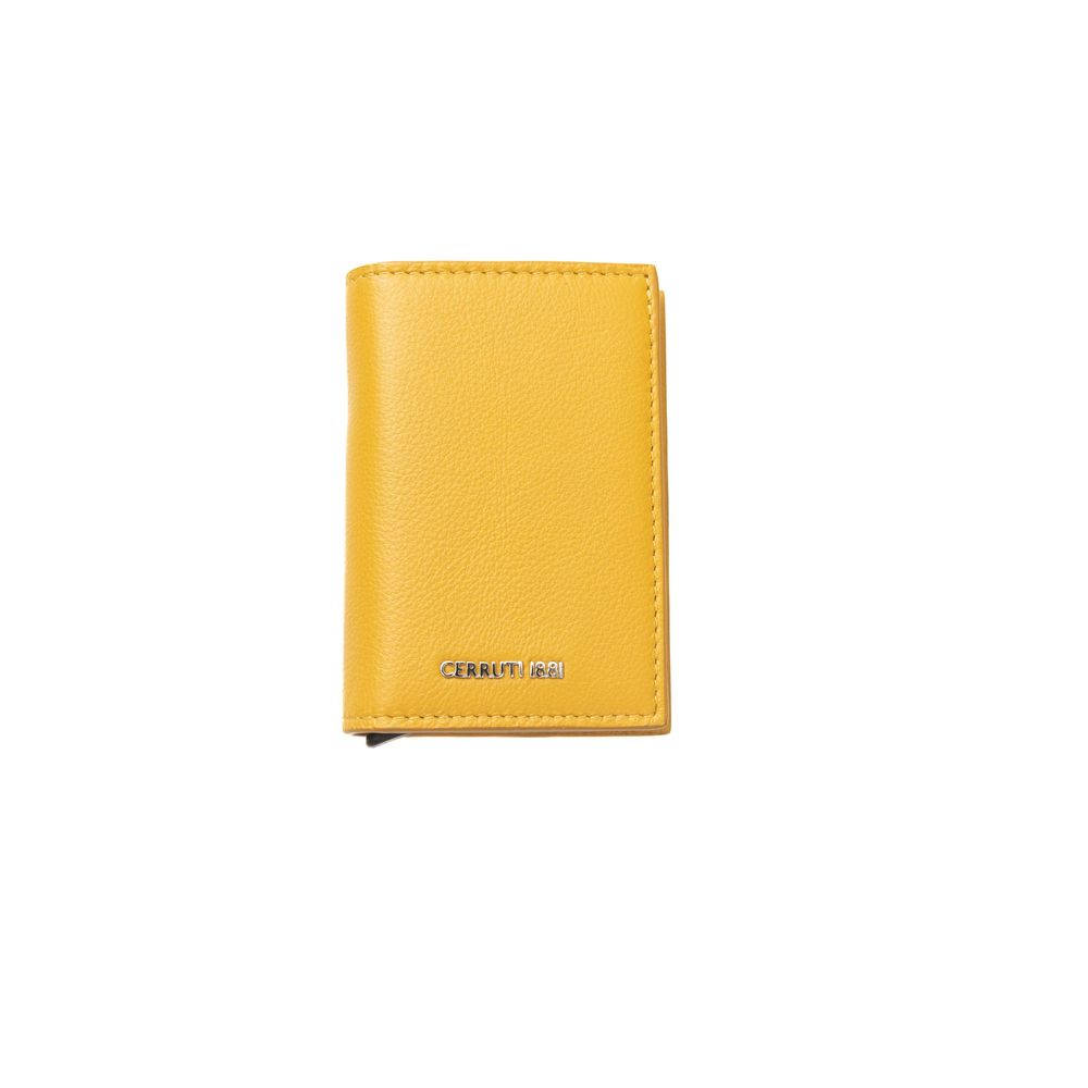 Cerruti 1881 Yellow Calfskin Men Wallet - ClickThatClicks 