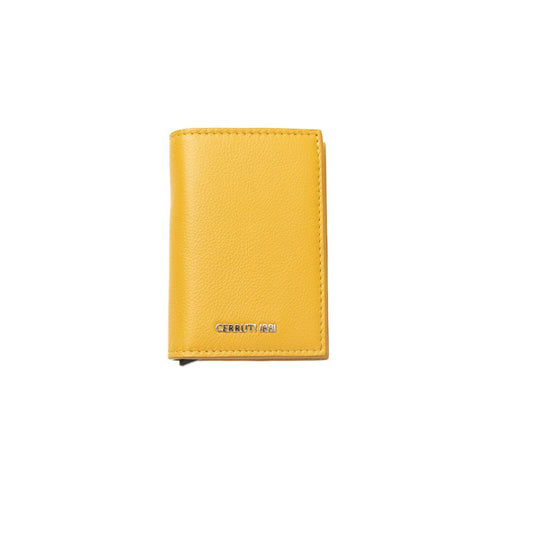 Cerruti 1881 Yellow Calfskin Men Wallet - ClickThatClicks 